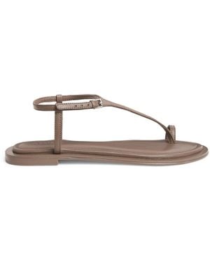 A.Emery Leather Alta Sandals - Brown