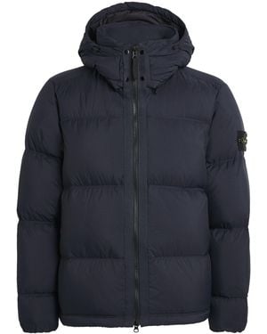Stone Island Ripstop Down-Padded Coat - Blue