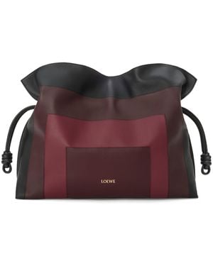 Loewe X Albers Leather Flamenco Purse - Purple