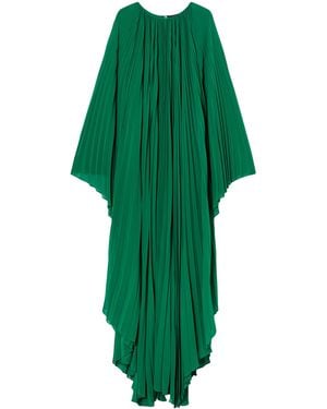 Marina Rinaldi X Dima Ayad Pleated Battage Maxi Dress - Green
