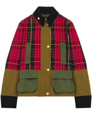 McQueen Cotton-Blend Tartan Ripstop Jacket - Red