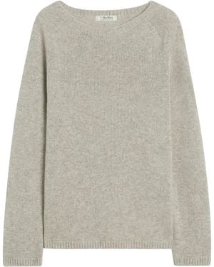 Max Mara Wool-Blend Sweater - Gray