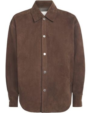 Ami Paris Suede Overshirt - Brown