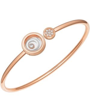 Chopard Small Rose And Diamond Happy Spirit Bangle - White