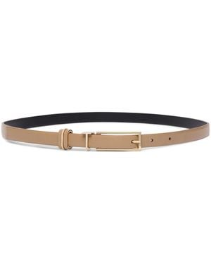 Tom Ford Leather T Icon Belt - White