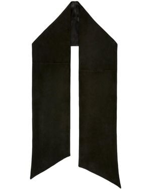 Max Mara Lambskin Scarf - Black