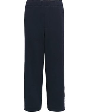 Commas Crochet Stripe Joggers - Blue