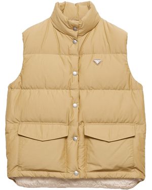 Prada Down-Filled Gilet - Natural