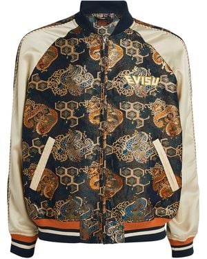 Evisu Brocade Bomber Jacket - Green