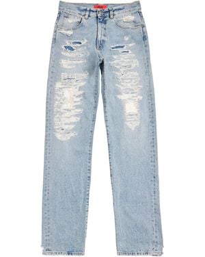 424 Distressed Loose Jeans - Blue