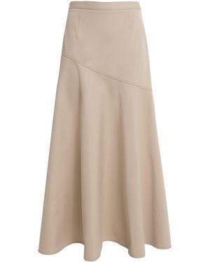 Adam Lippes Cotton Twill Tess Maxi Skirt - Natural