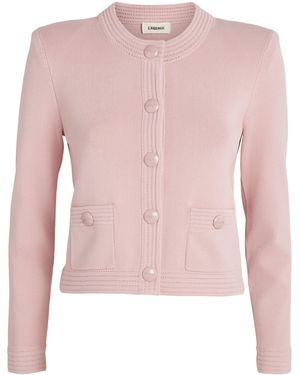 L'Agence Cropped Patsy Cardigan - Pink