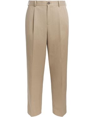 Wax London Pleated Aubyn Trousers - Natural