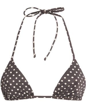 Matteau The String Polka Dot Bikini Top - Brown