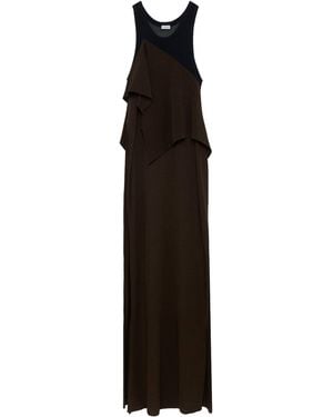 Loewe Mesh Layered Maxi Dress - Black