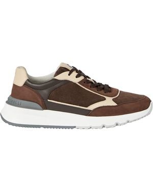 Brunello Cucinelli Nubuck-Suede Sneakers - Brown