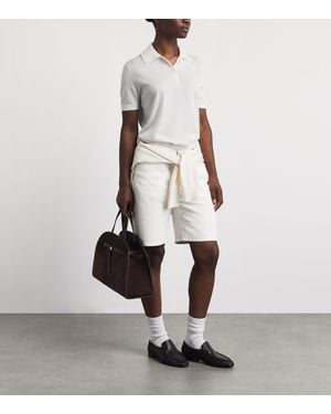Still Here Cool Denim Shorts - White