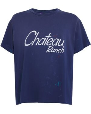 GALLERY DEPT. Cotton Chateau Ranch T-Shirt - Blue