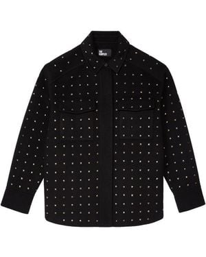 The Kooples Studded Overshirt - Black