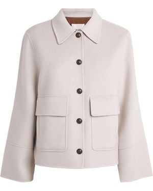 ME+EM Wool-Cashmere Twin-Pocket Jacket - White
