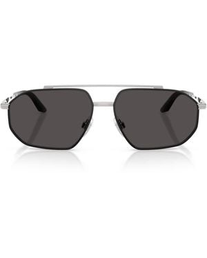 Dolce & Gabbana Metal Pilot Sunglasses - Gray