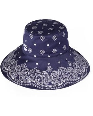 Miu Miu Bandana Print Bucket Hat - Blue