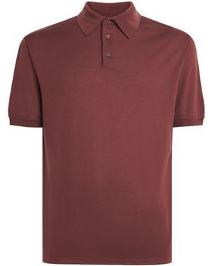 Colombo Kid Wool Polo Shirt - Red