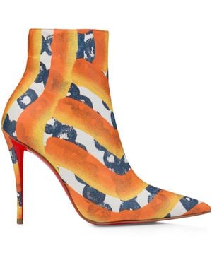 Christian Louboutin Miss Z Ankle Boots 100 - Orange