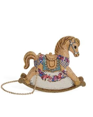 Judith Leiber Rocking Horse Penelope Clutch Bag - Metallic