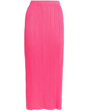 Pleats Please Issey Miyake Monthly Colors March Midi Skirt - Pink