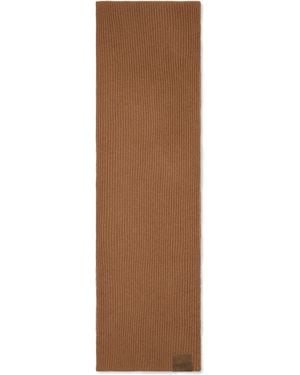 Tom Ford Cashmere Logo Scarf - Brown
