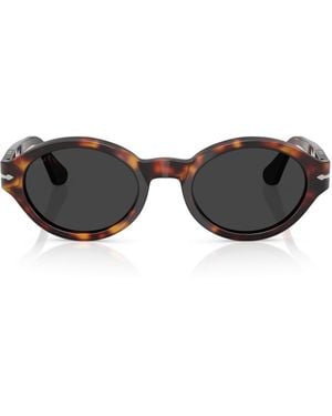 Persol Acetate Loris Round Sunglasses - Black