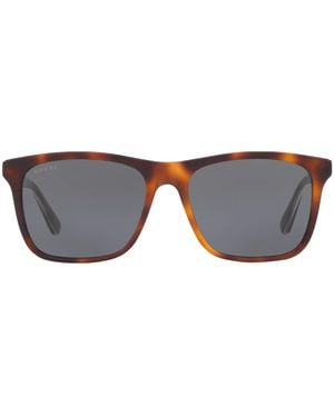 Gucci Acetate Rectangle Sunglasses - Grey