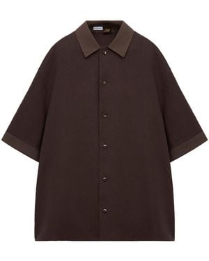 Loewe X Paula's Ibiza Linen-Blend Shirt - Brown