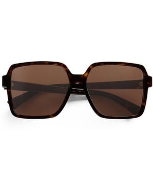 Bottega Veneta Rectangular Sunglasses - Brown