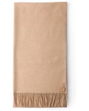 Prada Silk-Cashmere Scarf - Natural