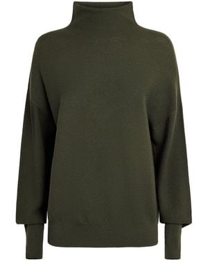 Molli Virgin Wool Rollneck Jumper - Green