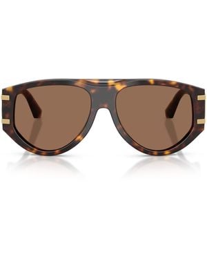 Dolce & Gabbana Dg Millennials Pilot Sunglasses - Brown