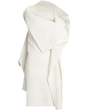 Issey Miyake Collapsing Sculpture Tunic Top - White