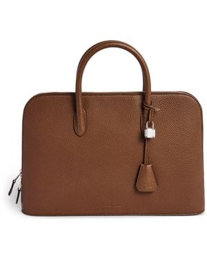 dunhill Leather Bourdon 41 Briefcase - Brown