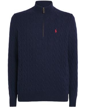 Polo Ralph Lauren Cotton Cable-Knit Jumper - Blue