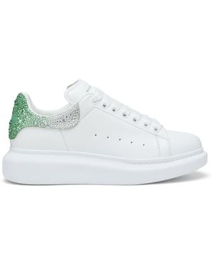 McQueen Leather Oversized Sneakers - White