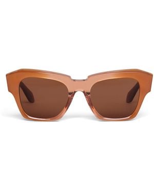 Alaïa Acetate Melted Square Sunglasses - Brown