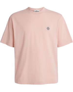 Stone Island Organic Cotton Ghost T-Shirt - Pink