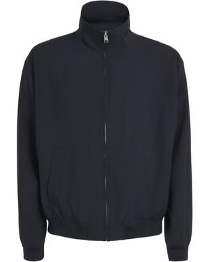 FRAME Wool Zip-Up Jacket - Blue
