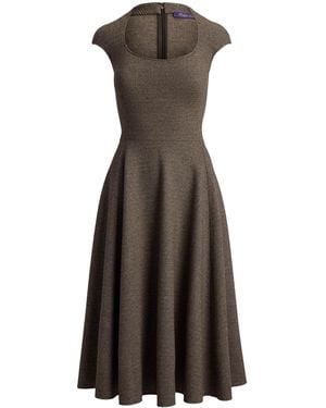 Ralph Lauren Twill Jersey Midi Dress - Multicolour