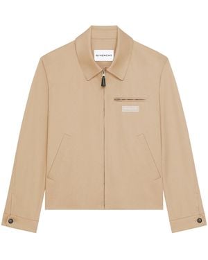 Givenchy Cotton Harrington Jacket - Natural