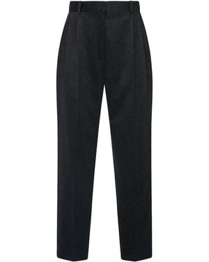 The Row Richelle Cashmere Trousers - Black