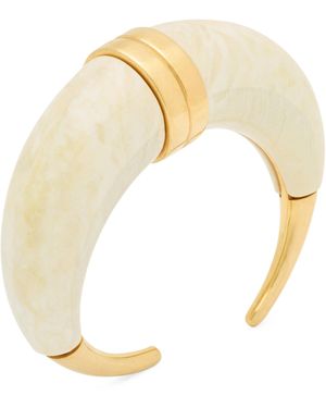 Saint Laurent Horn Bangle - White