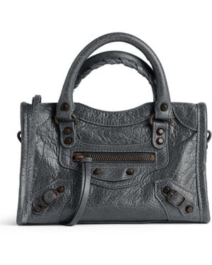Balenciaga Nano Leather Le City Cross-Body Bag - Black